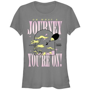yz CZX LN^[ fB[X TVc gbvX Juniors' Dr. Seuss Oh The Places You'll Go Oh What A Journey You're On Fitted Graphic Tee Charcoal
