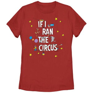 �A�j���L�����N�^�[ ���f�B�[�X �g�b�v�X T�V���c �O���t�B�b�N Licensed Character Juniors' Dr. Seuss If I Ran The Circus Graphic Tee Red ���b�h