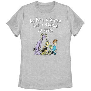 �A�j���L�����N�^�[ ���f�B�[�X �g�b�v�X T�V���c �O���t�B�b�N Licensed Character Juniors' Dr. Seuss An Ikka Gritch And A Grickle To Feed Graphic Tee Athletic Heather �w�U�[