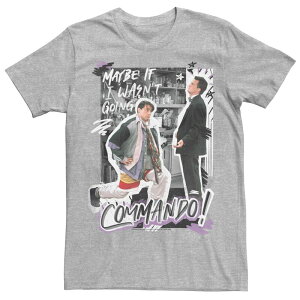 yz CZX LN^[ Y TVc gbvX Men's Friends Joey And Chandler Commando Poster Tee Athletic Heather