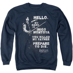 yz CZX LN^[ Y jbgEZ[^[ AE^[ Princess Bride Hello Again Adult Crewneck Sweatshirt Navy