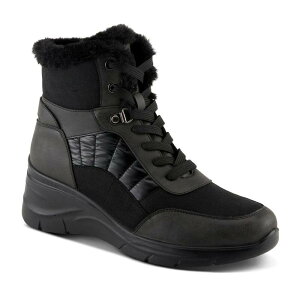 yz tNTX fB[X u[cECu[c V[Y Flexus By Spring Step Wayan Women's Waterproof Ankle Boots Black