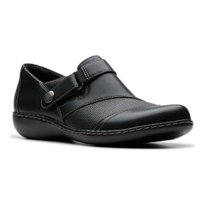 N[NX fB[X V[Y Xj[J[ U[ Clarks Ashland Gem Women's Leather Shoes Black ubN