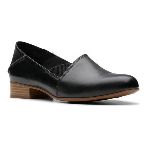 yz N[NX fB[X Xb|E[t@[ V[Y Clarks Juliet Trim Women's Leather Slip-On Shoes Black