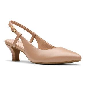 N[NX fB[X V[Y pvX U[ Clarks Kepley Lane Women's Leather Slingback Pumps Warm Beige x[W