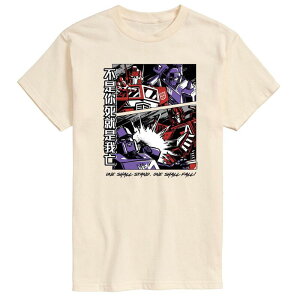 �A�j���L�����N�^�[ �����Y �g�b�v�X T�V���c �O���t�B�b�N Licensed Character Men's Transformers One Shall Stand Graphic Tee Cream �N���[��