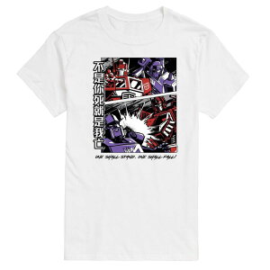�A�j���L�����N�^�[ �����Y �g�b�v�X T�V���c �O���t�B�b�N Licensed Character Men's Transformers One Shall Stand Graphic Tee White �z���C�g