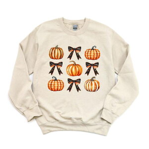Simply Sage Market ���f�B�[�X �g�b�v�X T�V���c �X�E�F�b�g Simply Sage Market Coquette Pumpkin Chart Sweatshirt Dust