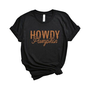 yz Simply Sage Market fB[X TVc gbvX Howdy Pumpkin Rope Short Sleeve Graphic Tee Black