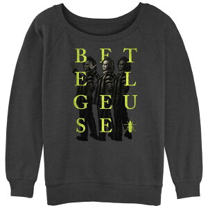 �A�j���L�����N�^�[ ���f�B�[�X �g�b�v�X T�V���c �O���t�B�b�N Licensed Character Juniors' Beetlejuice 2 Betelgeuse Poster Graphic Pullover Charcoal Heather �`���R�[��