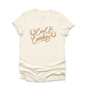yz Simply Sage Market fB[X TVc gbvX Cool It Cowboy Rope Short Sleeve Graphic Tee Cream