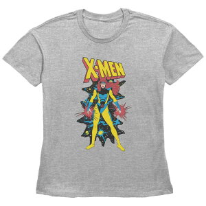 yz }[x fB[X TVc gbvX Women's Marvel X-Men Cosmic Jean Grey Graphic Tee Heather Gray