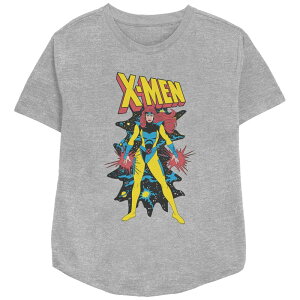}[x fB[X gbvX TVc bNXtBbg OtBbN Women's Marvel X-Men Cosmic Jean Grey Relaxed Fit Graphic Tee Athletic Heather wU[
