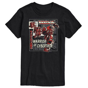 �A�j���L�����N�^�[ �����Y �g�b�v�X T�V���c �O���t�B�b�N Licensed Character Men's Transformers Warrior Of Cybertron Graphic Tee Black �u���b�N
