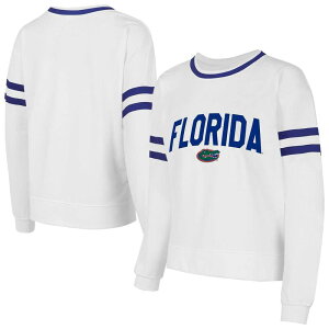 �A���u�����f�b�h ���f�B�[�X �g�b�v�X T�V���c �p�C�� Unbranded Women's Conceptsport White Florida Gators Borough French Terry Arch Over Long Sleeve T-Shirt Fld White �z���C�g