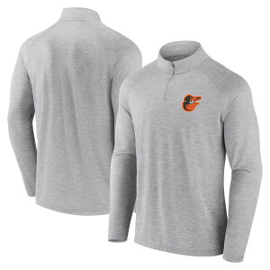 �t�@�i�e�B�N�X �����Y �g�b�v�X T�V���c �W���P�b�g Men's Fanatics Gray Baltimore Orioles Head-to-Head Raglan Quarter-Zip Jacket Orl Grey �O���[