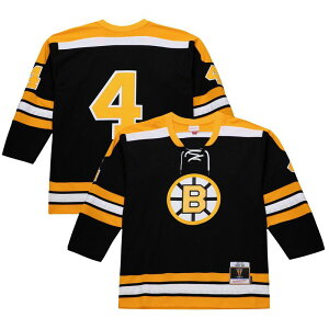 【送料無料】 ミッチェル&ネス メンズ Tシャツ トップス Men's Bobby Orr Black Boston Bruins 1971-72 Power Play Jersey Bsb Black