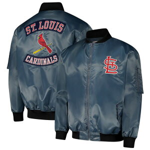 yz vt@C Y WPbgEu] AE^[ Men's Profile Charcoal St. Louis Cardinals Big & Tall Full-Zip Bomber Jacket Crd Charco