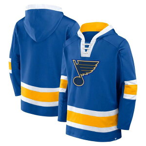 �t�@�i�e�B�N�X �����Y �g�b�v�X T�V���c �t���[�X �p�[�J�[ Men's Fanatics Blue St. Louis Blues Inside Line Fleece Pullover Hoodie Blue �u���[