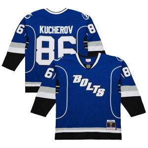 �~�b�`�F��&�l�X �����Y �g�b�v�X T�V���c �W���[�W�[ Mitchell & Ness Men's Nikita Kucherov Blue Tampa Bay Lightning 2013-14 Power Play Jersey Lgh Blue �u���[