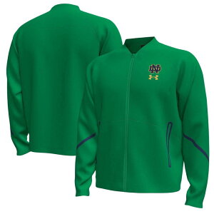 yz A_[A[}[ Y WPbgEu] AE^[ Men's Under Armour Green Notre Dame Fighting Irish Unstoppable Full-Zip Bomber Jacket Ntd Green