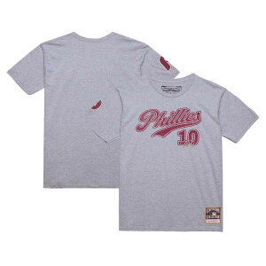 �~�b�`�F��&�l�X �����Y �g�b�v�X T�V���c Men's Mitchell & Ness Darren Daulton Heather Gray Philadelphia Phillies Cooperstown Collection Player T-Shirt Phl Grey �O���[