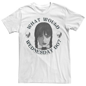 【送料無料】 ライセンス キャラクター メンズ Tシャツ トップス Men's Wednesday What Would Wednesday Do Tee White