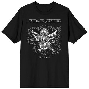 �A�j���L�����N�^�[ �����Y �g�b�v�X T�V���c �O���t�B�b�N Licensed Character Men'starship Greatest Hits Cover Short Sleeve Graphic Tee Black �u���b�N