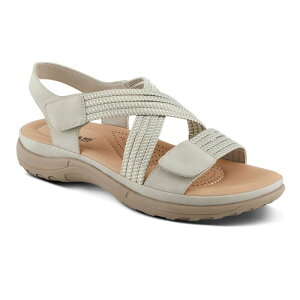 yz tNTX fB[X T_ V[Y Flexus by Spring Step Crossbeam Women's Sport Sandals Light Gray