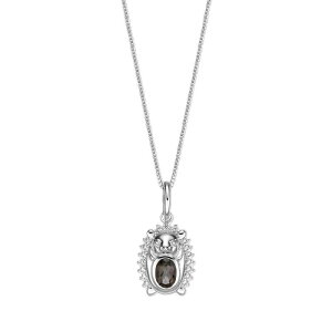 yz Gemminded fB[X lbNXE`[J[Ey_ggbv ANZT[ Gemminded Sterling Silver Smokey Quartz & Lab-Created White Sapphire Pendant Necklace Sterling