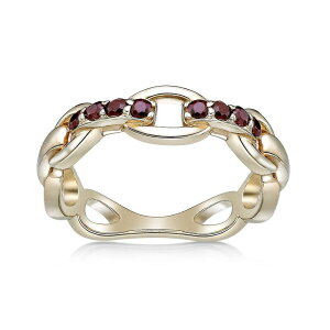 Gemminded fB[X ANZT[ O Gemminded 2 Micron Gold Over Silver Garnet Ringold Tone S[h