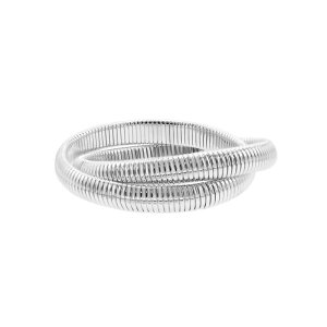 yz AhjA fB[X uXbgEoOEANbg ANZT[ Adornia Silver Tone 2-Layer Omega Chain Bacelet Silver Tone