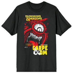 �A�j���L�����N�^�[ �����Y �g�b�v�X T�V���c �O���t�B�b�N Licensed Character Men's Dungeons & Dragons Beholder Short Sleeve Graphic T-Shirt Black �u���b�N