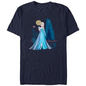 �f�B�Y�j�[ �����Y �g�b�v�X T�V���c �O���t�B�b�N Disney's Frozen Elsa Bold By Nature Men's Graphic Tee Navy �l�C�r�[