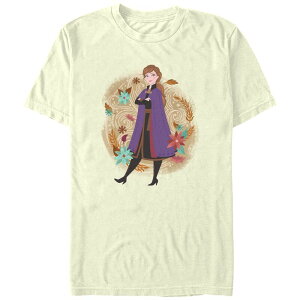 �f�B�Y�j�[ �����Y �g�b�v�X T�V���c �O���t�B�b�N Disney's Frozen Annautumn Wind Men's Graphic Tee Natural