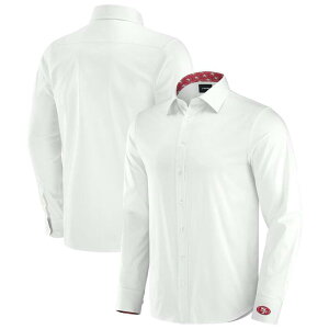 yz Aufbh Y TVc gbvX Men's J. Palmer White San Francisco 49ers Man-In-Motion Long Sleeve Button-Up Dress Shirt 49r White