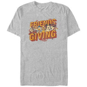 yz fBYj[ Y TVc gbvX Disney's Mickey Mouse And Friends Having Friendsgiving Men's Graphic Tee Athletic Heather