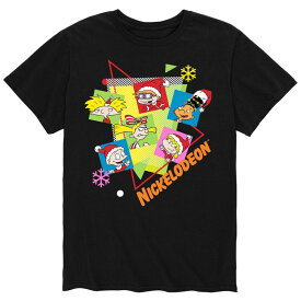 【送料無料】 ライセンス キャラクター メンズ Tシャツ トップス Men's Nick All Stars Nick 90s Holiday Tee Black