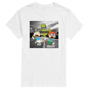 �A�j���L�����N�^�[ �����Y �g�b�v�X T�V���c Licensed Character Men's Rugrats Meme Tee White �z���C�g