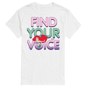 �A�j���L�����N�^�[ �����Y �g�b�v�X T�V���c Licensed Character Disney's The Little Mermaid Men's Ariel Tee White �z���C�g