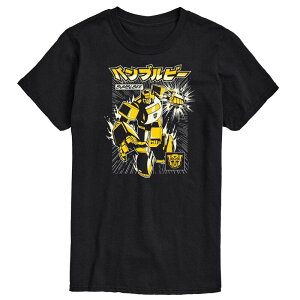 �A�j���L�����N�^�[ �����Y �g�b�v�X T�V���c �O���t�B�b�N Licensed Character Men's Transformers Bumblebee Graphic Tee Black �u���b�N