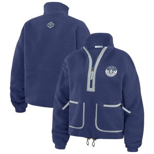 yz EFA oC G Ah[Y fB[X TVc gbvX Women's WEAR by Erin Andrews Blue Toronto Maple Leafs Polar Fleece Half-Zip Jacket Mpl Blue