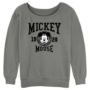 �f�B�Y�j�[ ���f�B�[�X �g�b�v�X T�V���c �O���t�B�b�N Disney's Mickey Mouse Hollywood California 1928 Juniors' Graphic Pullover Gray Heather �O���[