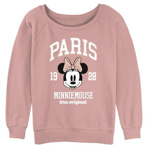 �f�B�Y�j�[ ���f�B�[�X �g�b�v�X T�V���c �O���t�B�b�N Disney's Minnie Mouse Paris True Original 1928 Juniors' Graphic Pullover Desert Pink �s���N