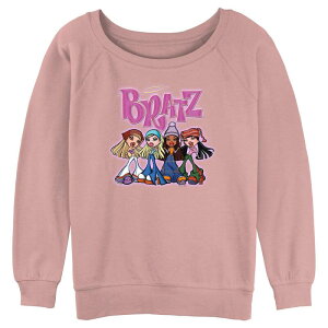 �A�j���L�����N�^�[ ���f�B�[�X �g�b�v�X T�V���c �O���t�B�b�N Licensed Character Juniors' Bratz Original Group Graphic Pullover Desert Pink �s���N