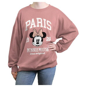 �f�B�Y�j�[ ���f�B�[�X �g�b�v�X T�V���c �O���t�B�b�N Disney's Minnie Mouse True Original Paris 1928 Juniors' Oversized Graphic Pullover Desert Pink �s���N