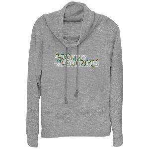 �A�j���L�����N�^�[ ���f�B�[�X �g�b�v�X T�V���c �O���t�B�b�N Licensed Character Women's Transformers Christmas Lights Cowlneck Graphic Lightweight Long Sleeve Gray Heather �O���[