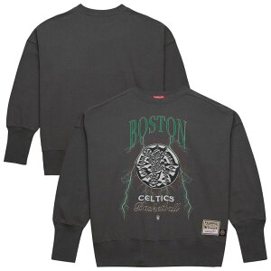 �~�b�`�F��&�l�X ���f�B�[�X �g�b�v�X T�V���c �X�E�F�b�g Women's Mitchell & Ness Charcoal Boston Celtics Hardwood Classics Lightweight Pullover Sweatshirt Cel Charco �`���R�[��