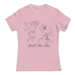 �A���u�����f�b�h ���f�B�[�X �g�b�v�X T�V���c �O���t�B�b�N Unbranded Junior's Grayson Supply Spill Tea Graphic Tee Light Pink �s���N