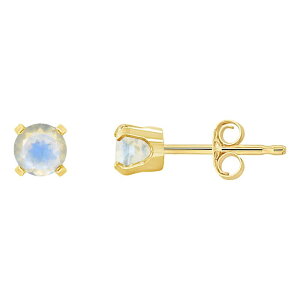 yz Celebration Gems fB[X sAXECO ANZT[ Celebration Gems 14k Gold Round Moonstone Stud Earrings Moonstone